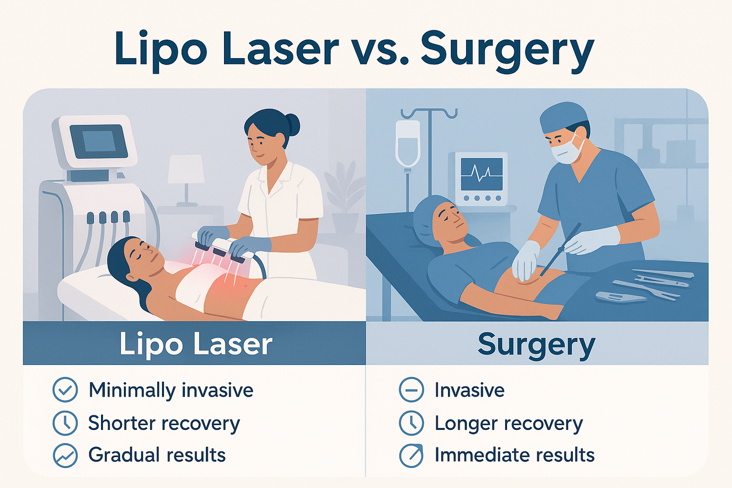 Lipo Laser vs. Surgery: Which One Should You Choose?