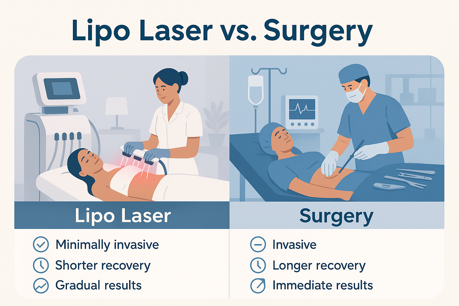 Lipo Laser vs. Surgery: Which One Should You Choose?