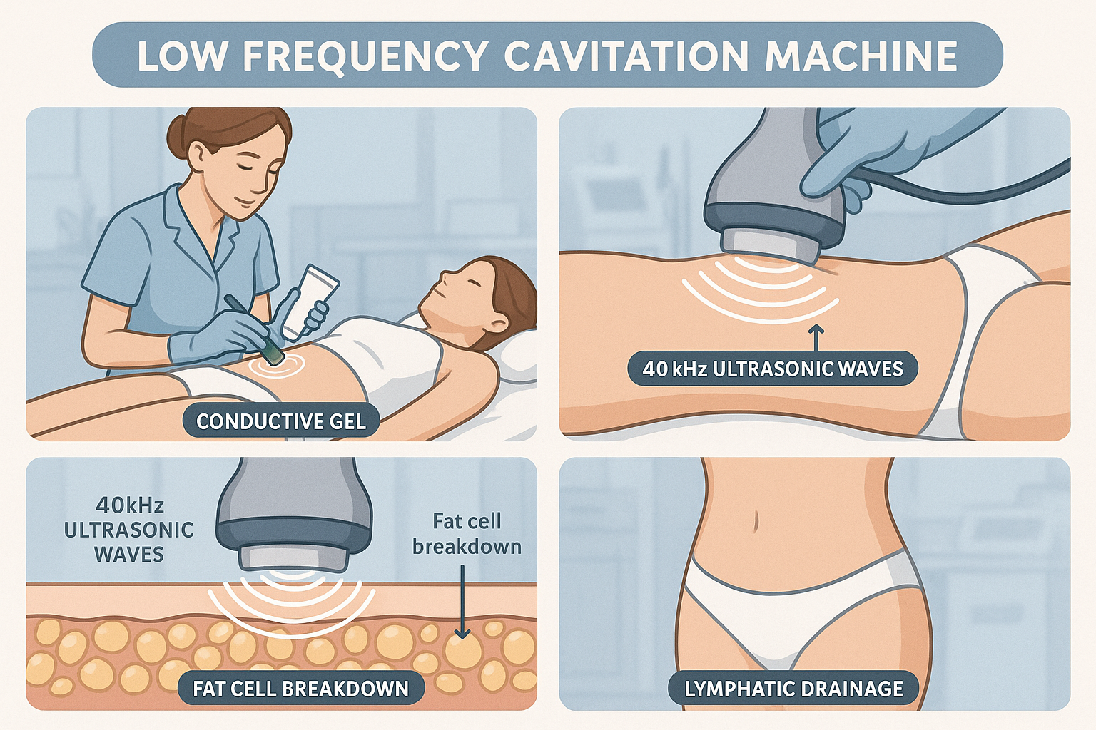 Low Frequency Cavitation Machines