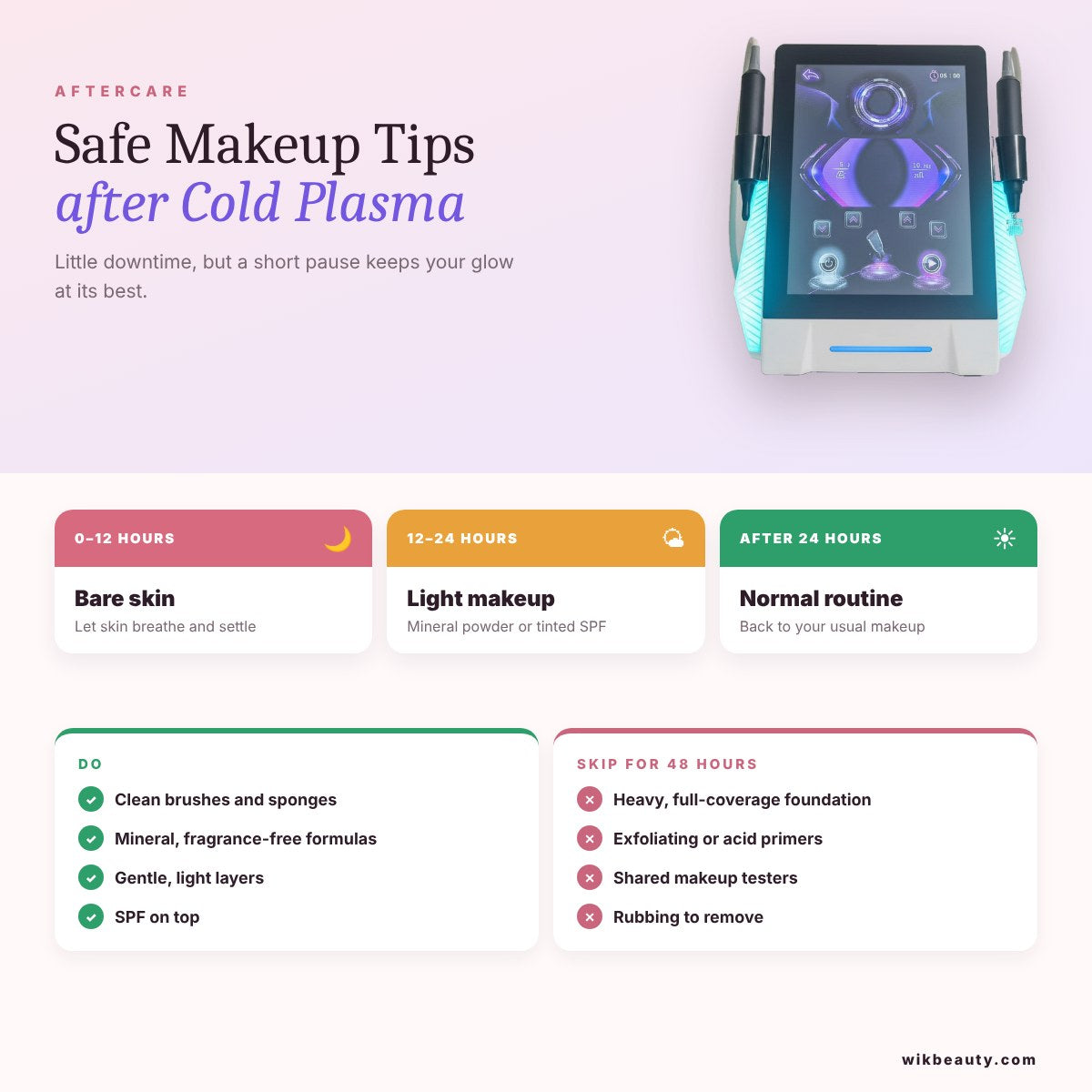 Safe Makeup Tips Post Cold Plasma Treatment