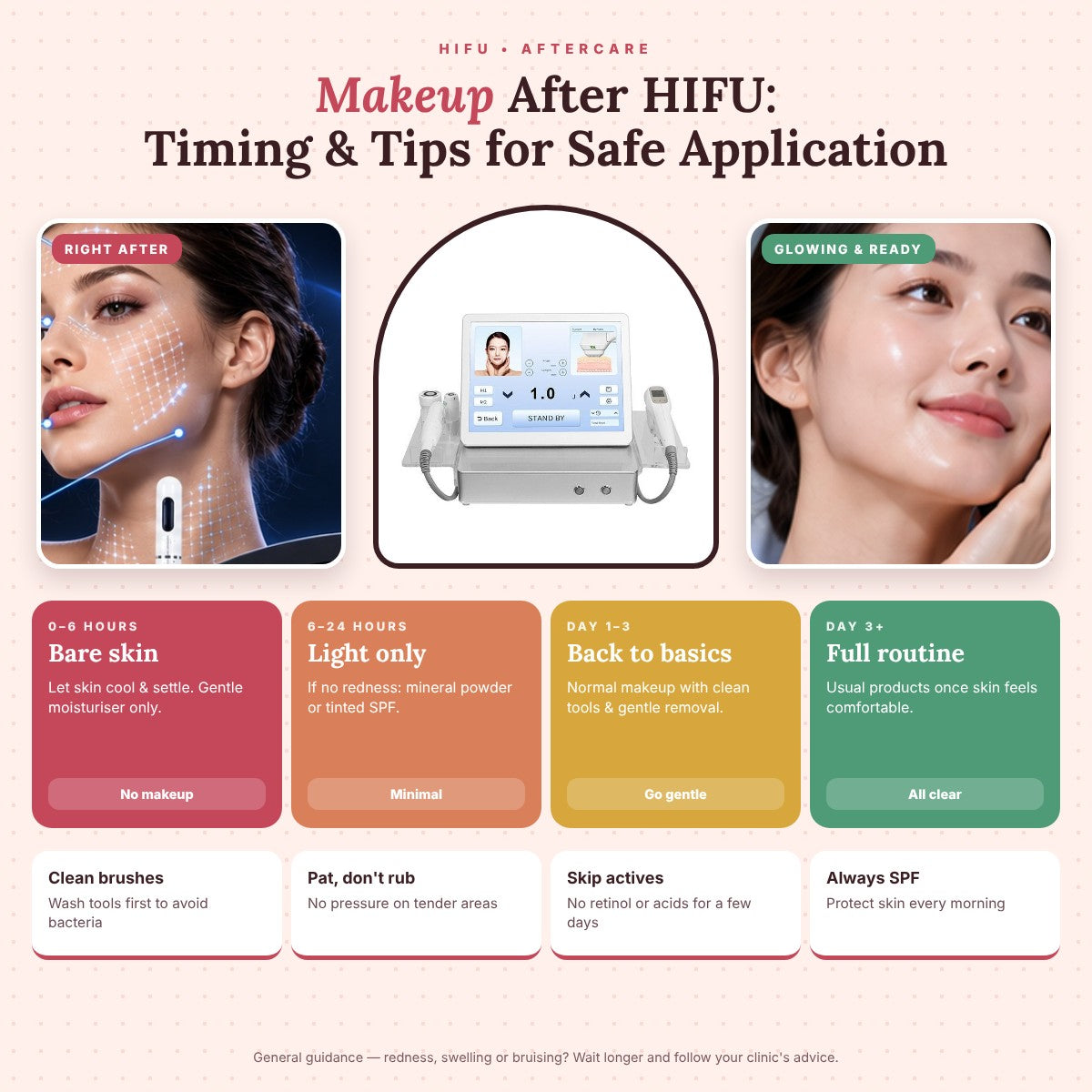 Makeup After HIFU: Timing & Tips for Safe Application
