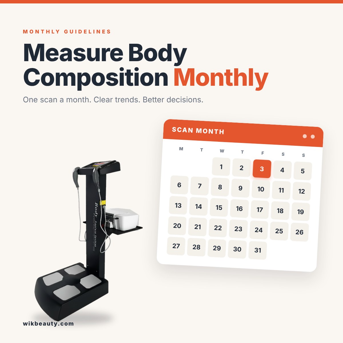 Measure Body Composition: Monthly Guidelines