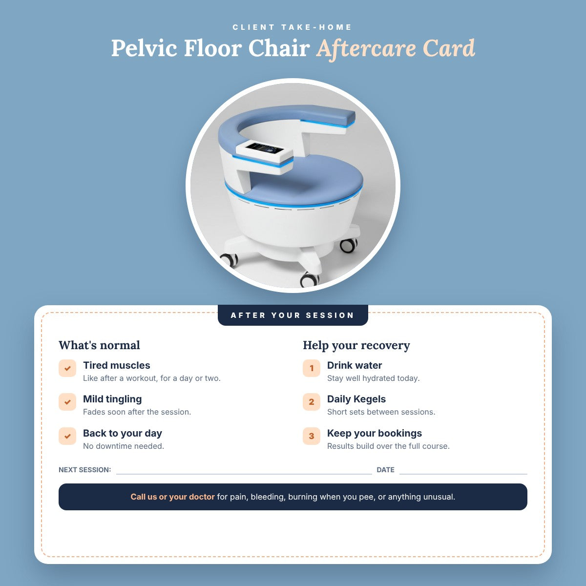 Optimizing Pelvic Floor Recovery: Aftercare Card Tips