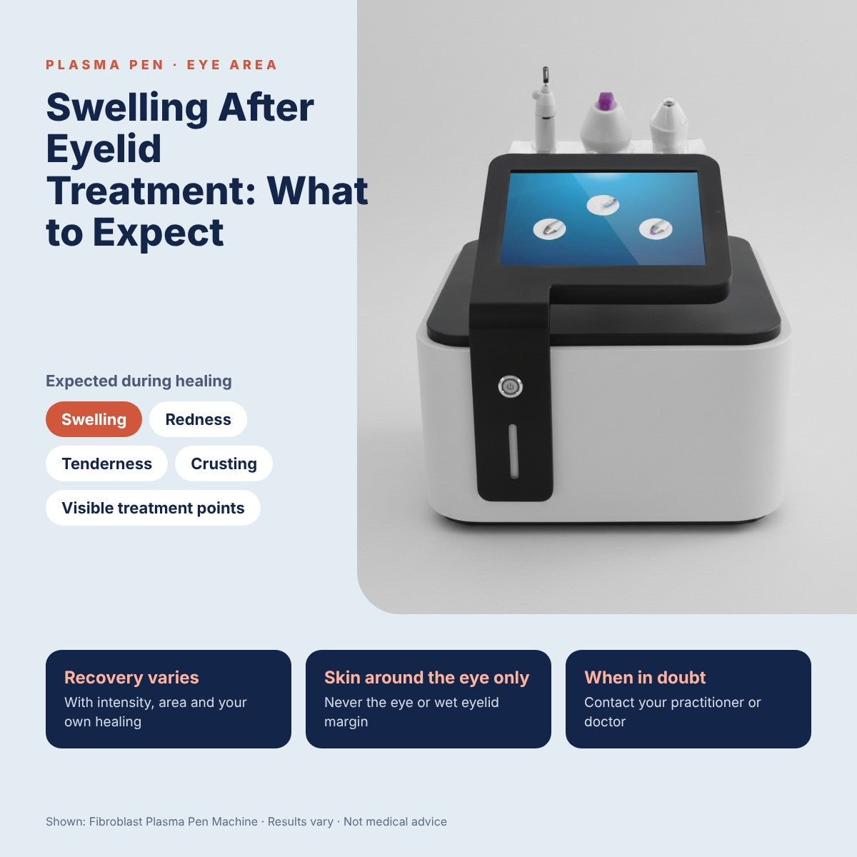 Swelling After Plasma Pen Eyelid Treatment: What to Expect