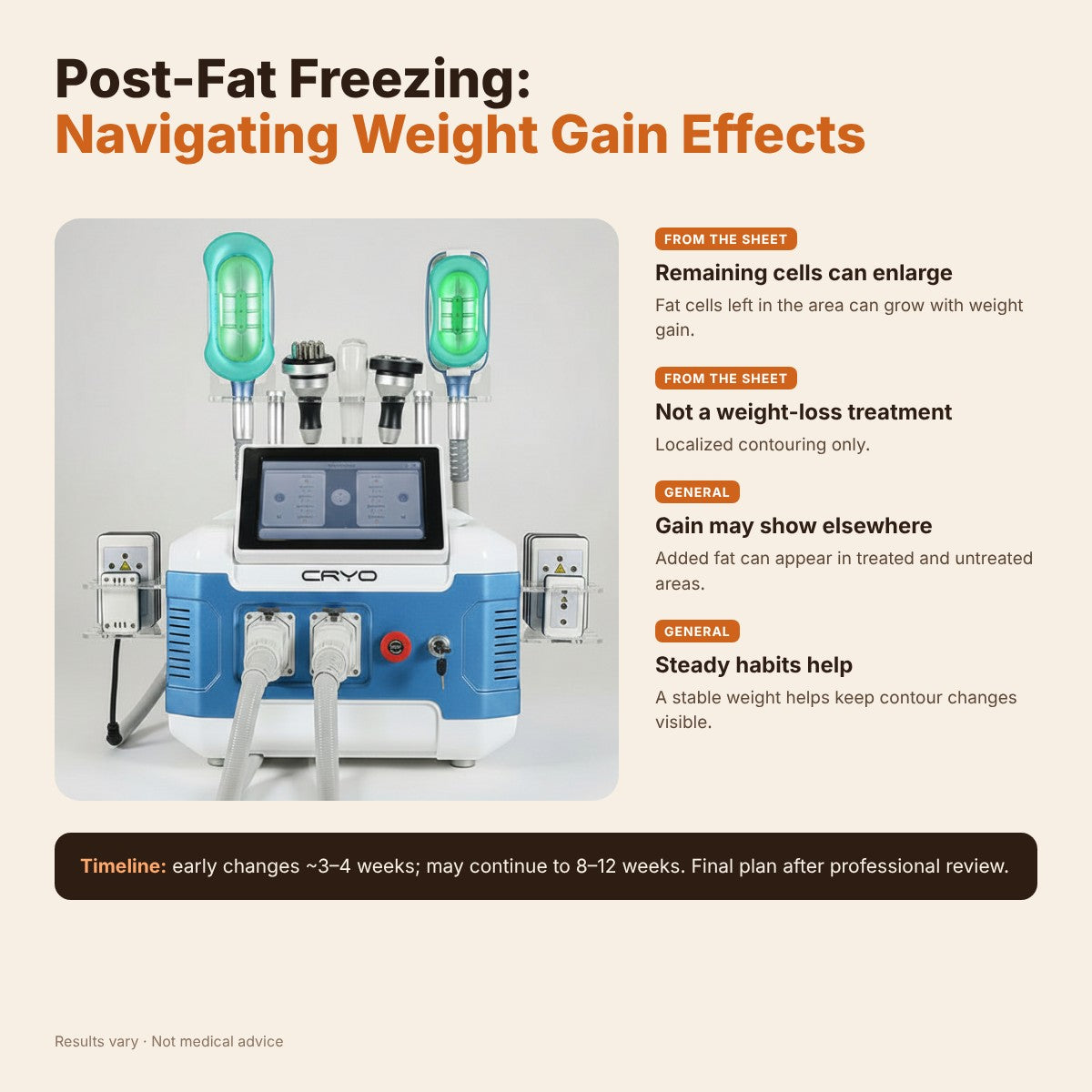 Post-Fat Freezing: Navigating Weight Gain Effects