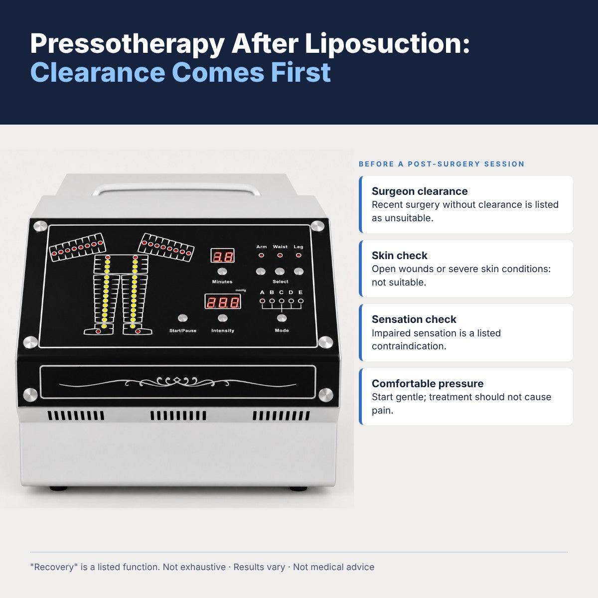 Pressotherapy After Liposuction: Key Benefits & Recovery