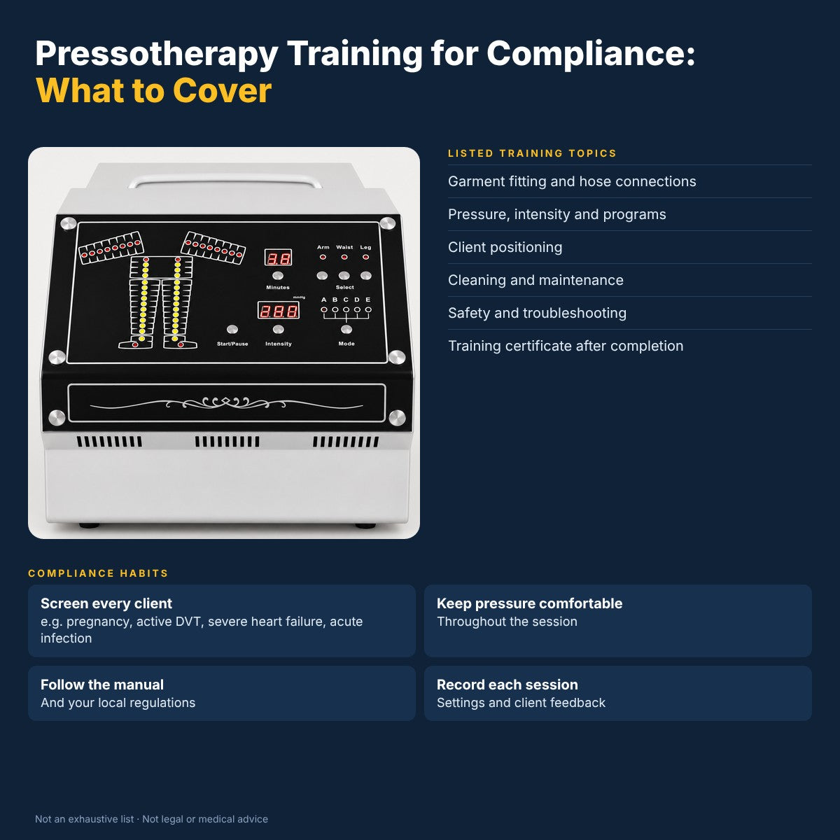 Effective Pressotherapy Training for Compliance
