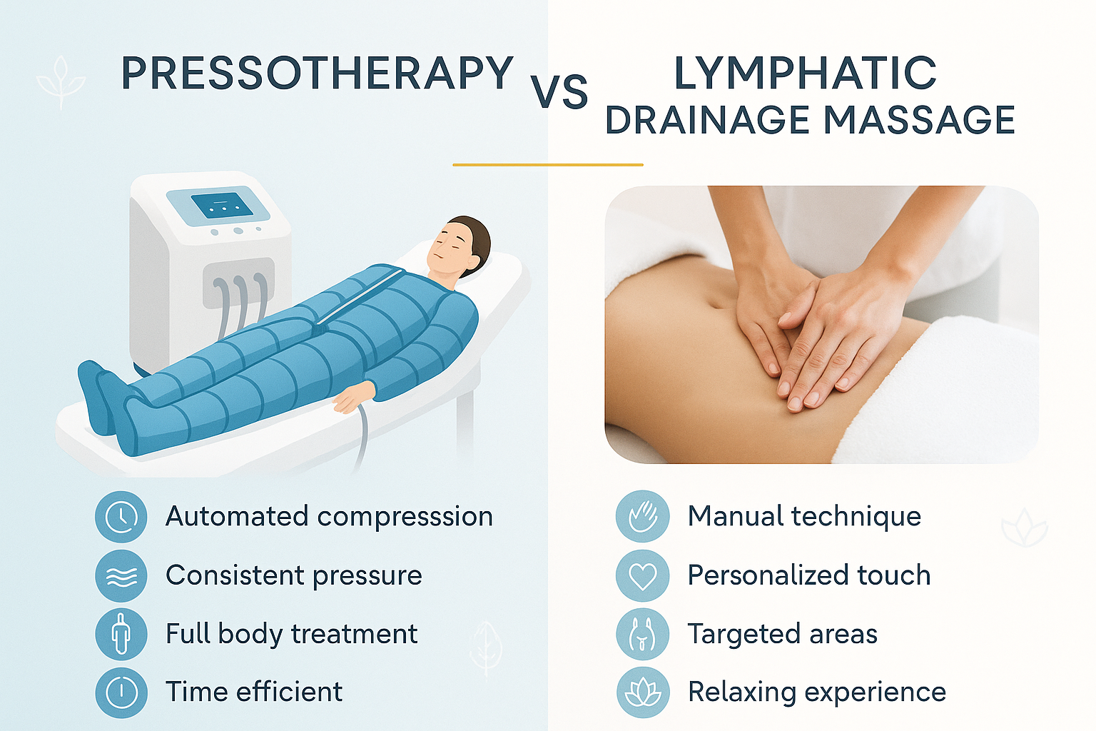 Pressotherapy vs. Lymphatic Drainage Massage | Wikbeauty 2025