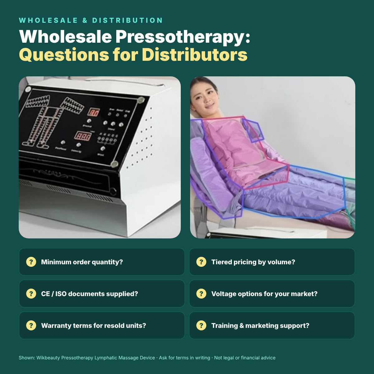 Wholesale Pressotherapy Machines & Distributor Programs