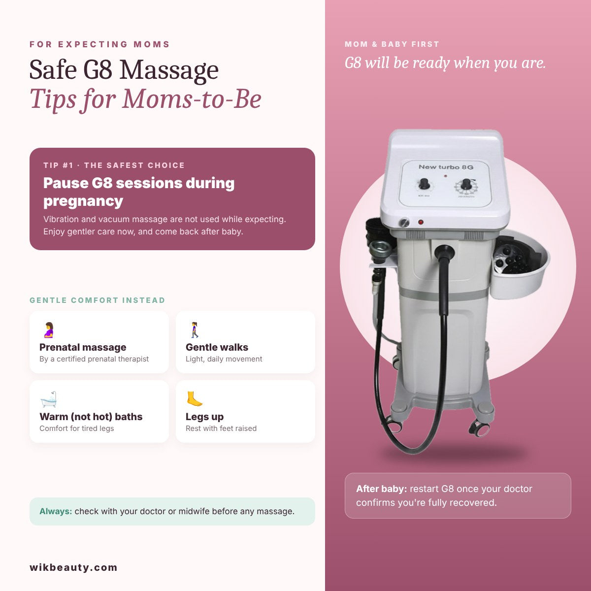 Safe G8 Massage Tips for Expecting Moms