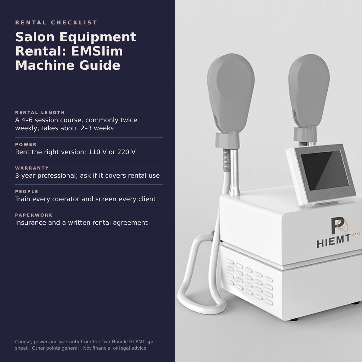 Profitable Salon Equipment Rental: EMSlim Machine Guide