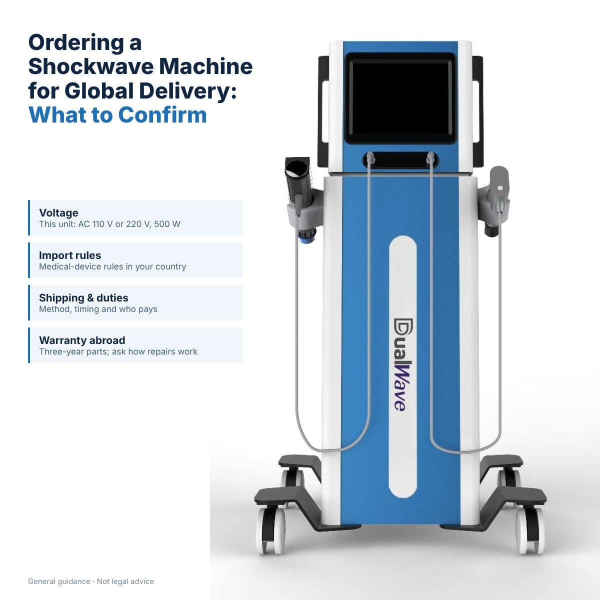 Order Shockwave Machine with Global Delivery