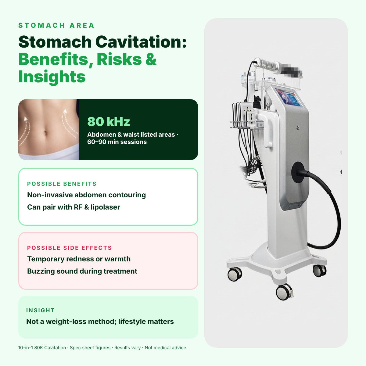 Stomach Cavitation: Benefits, Risks & Therapy Insights