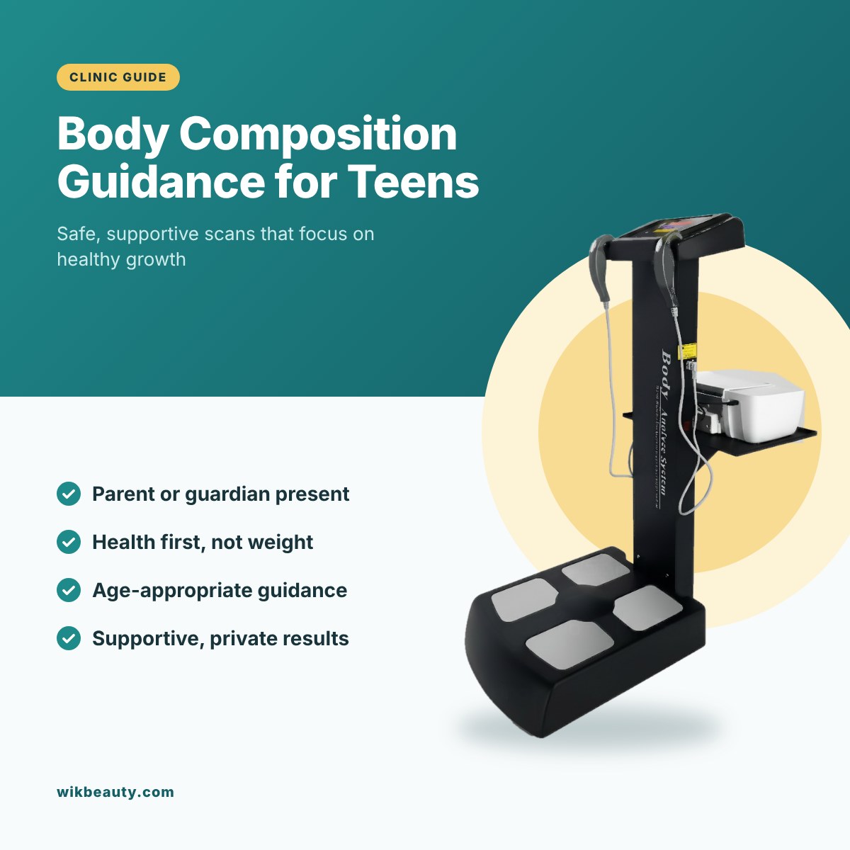 Optimized Body Composition Guidance for Teens in Clinics