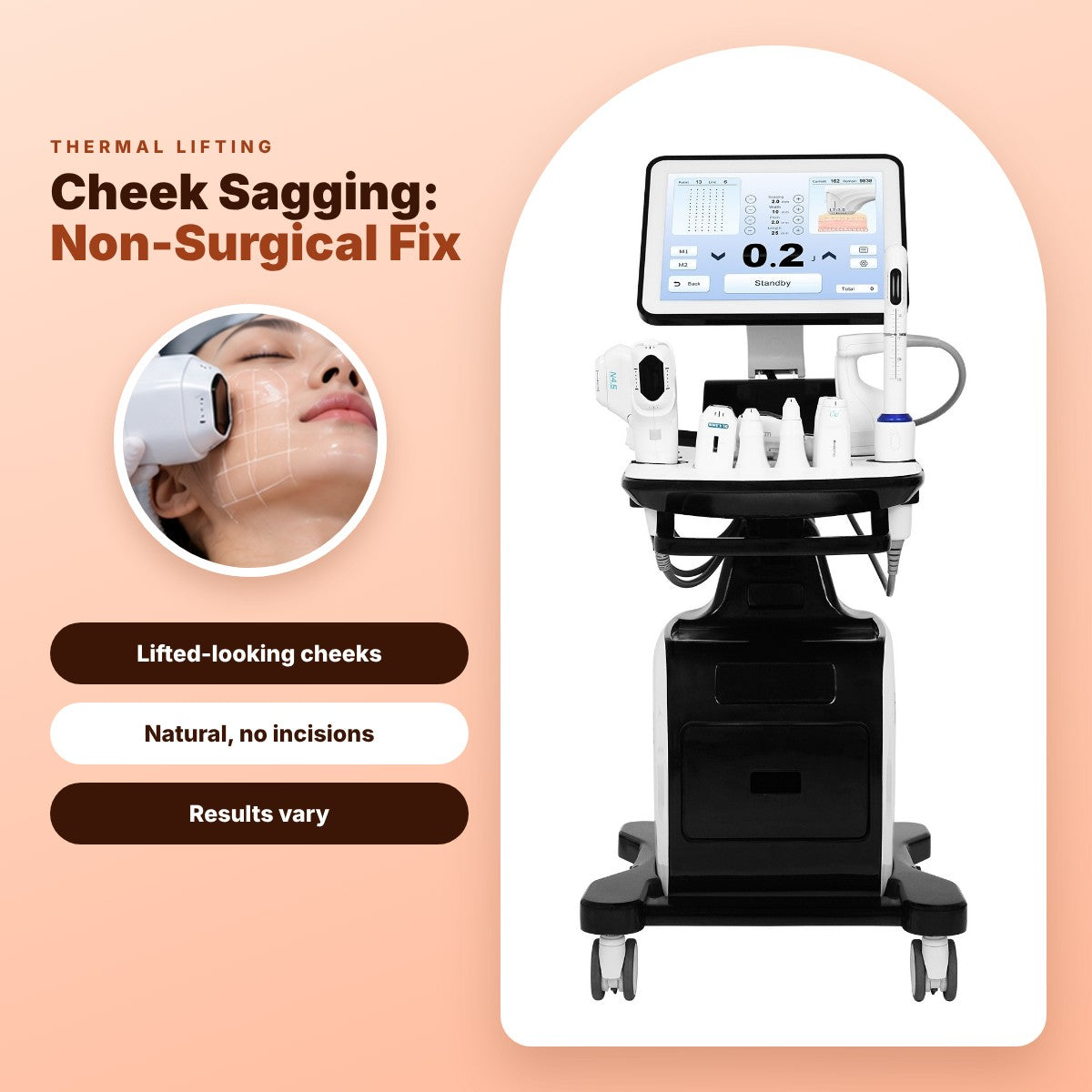Thermal Lifting: Non-Surgical Cheek Sagging Solution