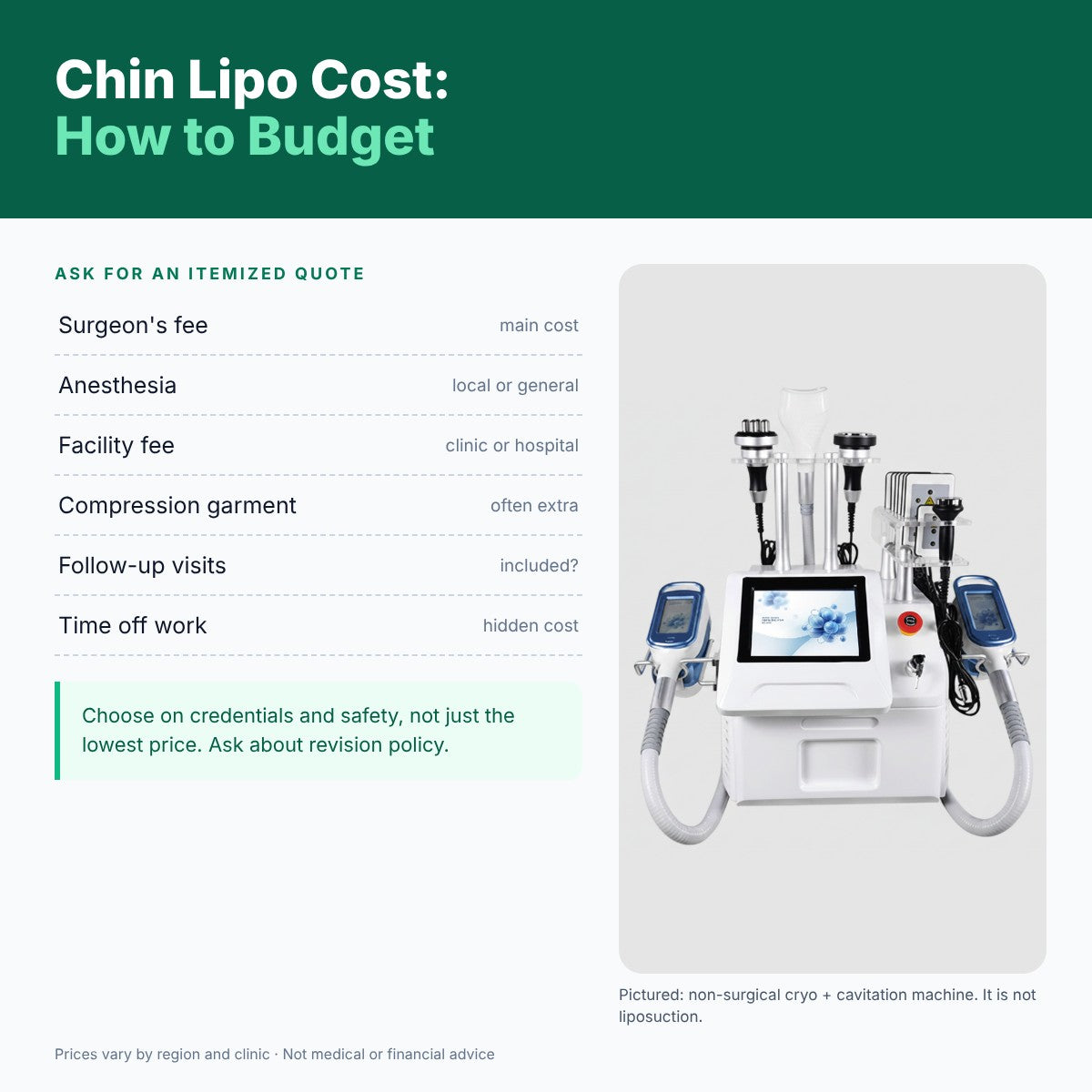 Budgeting Smartly for Affordable Chin Lipo Cost