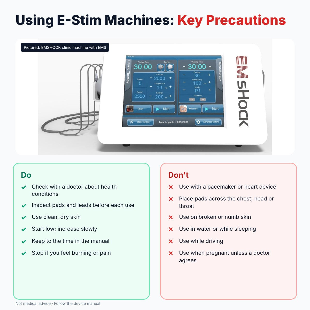 Safe Usage of E Stimulation Machines: Key Tips