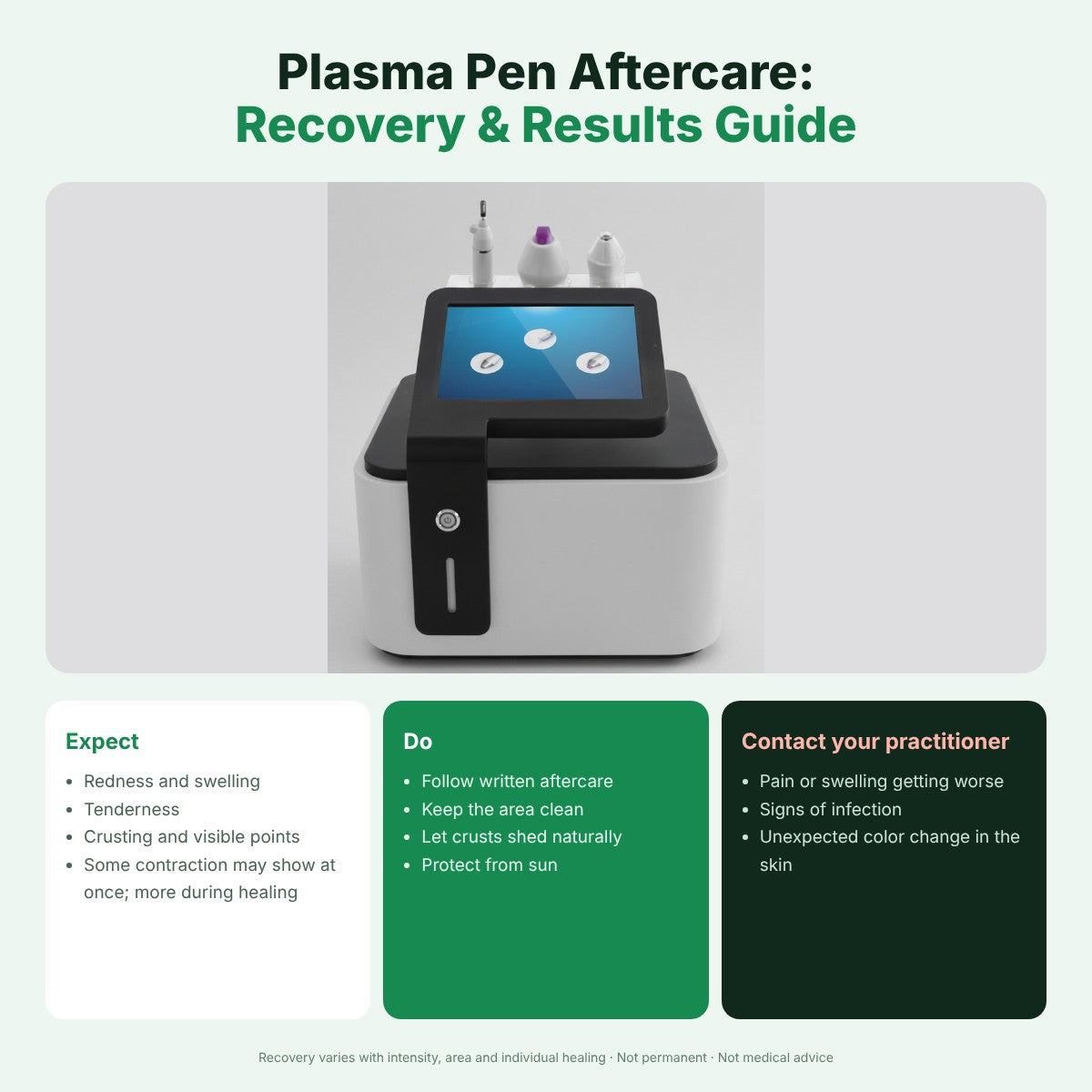 Plasma Pen Aftercare: Smooth Recovery & Results
