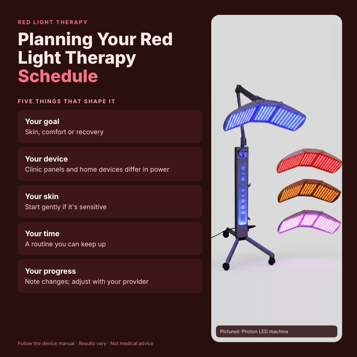 Find Your Perfect Red Light Therapy Schedule