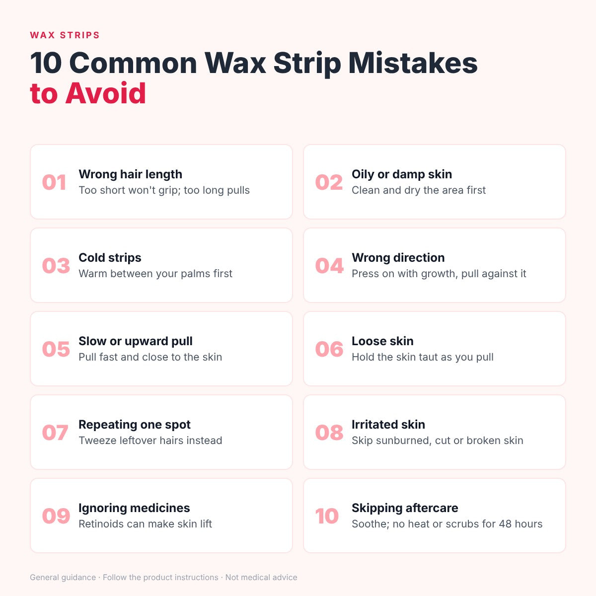 Top 10 Common Wax Strip Mistakes to Avoid