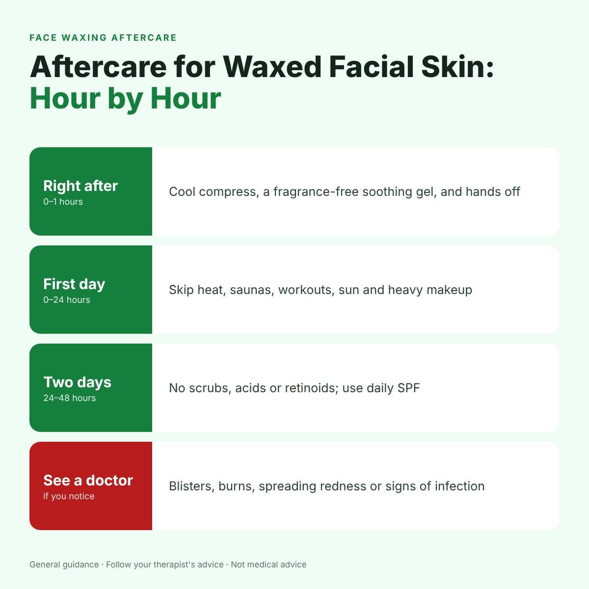 Effective Aftercare Tips for Waxed Facial Skin