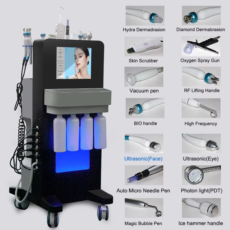 Professional hydra diamond dermabrasion device for glowing and smooth skin
