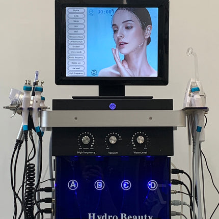 Professional 15 in 1 facial care device for salons, spas, and beauty clinics