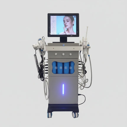 15 in 1 facial skin care machine for cleansing, hydration, and skin analysis