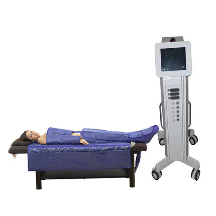 3-in-1 fat reduction and lymphatic drainage system, combining infrared, EMS, and therapeutic technologies for body contouring and detox.