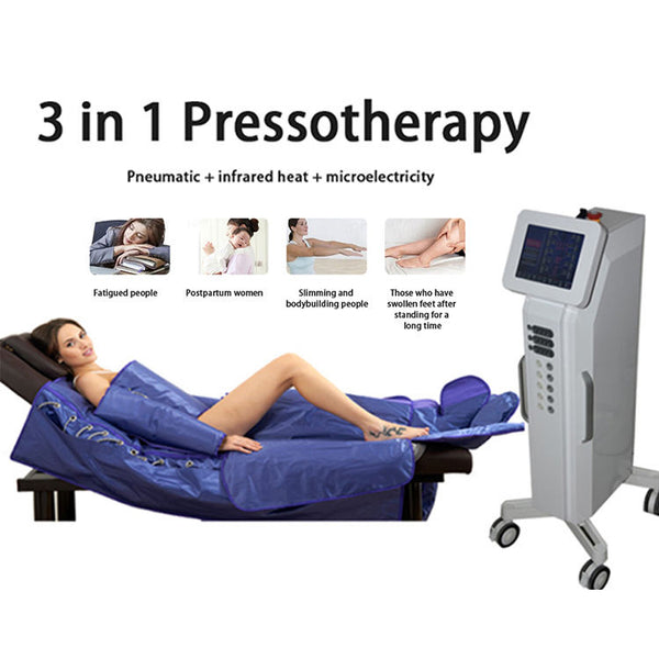 3-in-1 Slimming System combining infrared, EMS, and lymphatic drainage for effective fat reduction, detox, and body contouring.