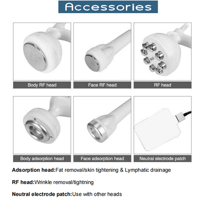 Advanced 6-in-1 Spiral Cavitation Weight Loss Device, utilizing RF and vacuum technology for effective fat burning and body sculpting.
