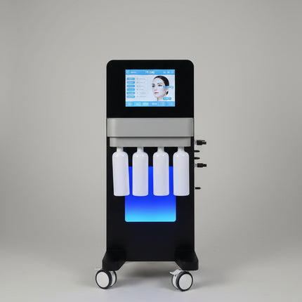 Hydra diamond facial machine with multiple handles for skin care treatment
