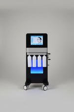 Hydra diamond facial machine with multiple handles for skin care treatment