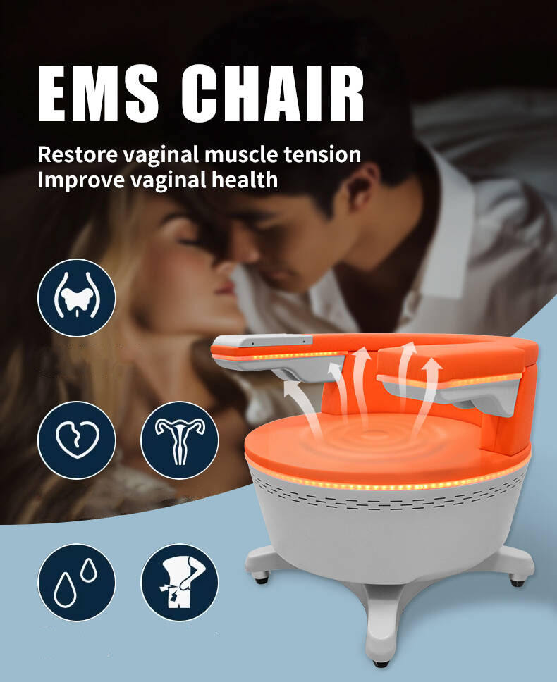EMSLIM pelvic floor muscle toning device, designed to provide non-invasive therapy for pelvic muscle strengthening, featuring advanced stimulation technology and ergonomic design for effective treatment.