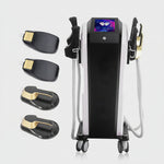 EMSzero fat reduction treatment device featuring a sleek design with multiple treatment pads, used for non-invasive fat loss and muscle toning, displayed on a clean surface.