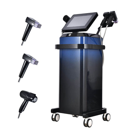 Morpheus 8 aesthetic treatment equipment designed for advanced skin rejuvenation, featuring a sleek, modern design with a display screen, used for microneedling and skin tightening treatments.