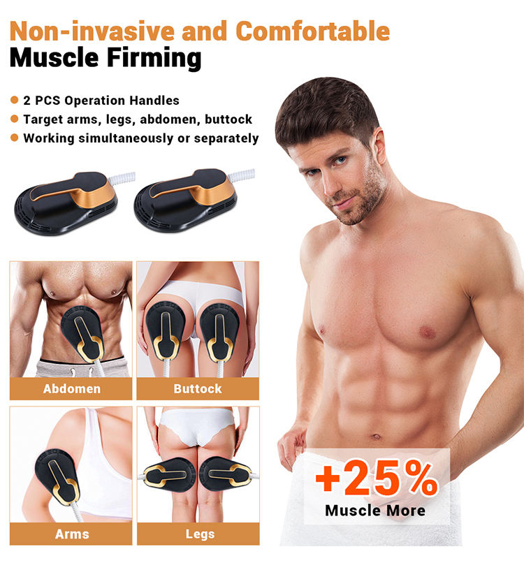 Wikbeauty EMSlim Gold featuring advanced muscle sculpting technology for non-invasive fat burning and body contouring.