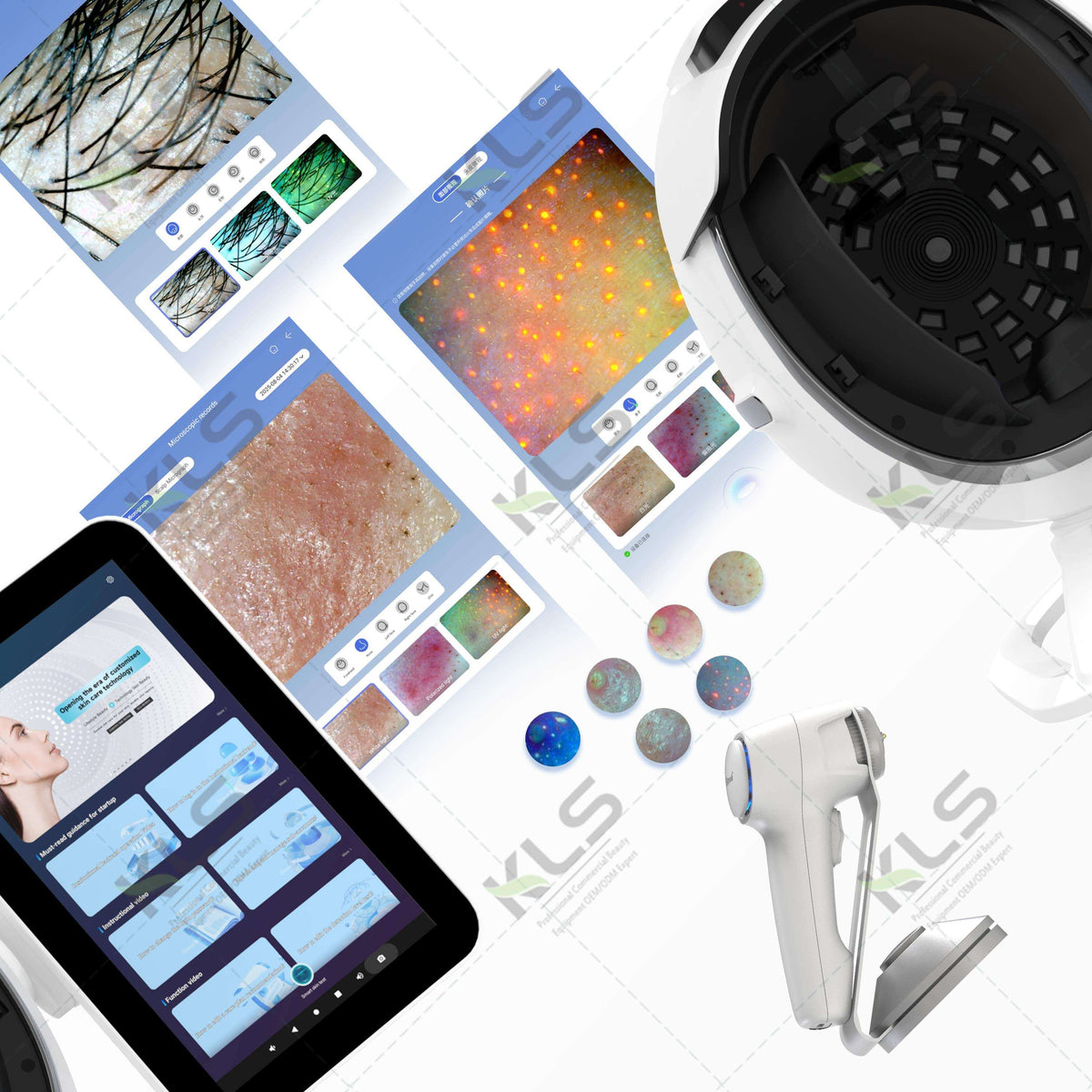 AI Skin Analyzer Eight Spectrum Multi Spectral Imaging