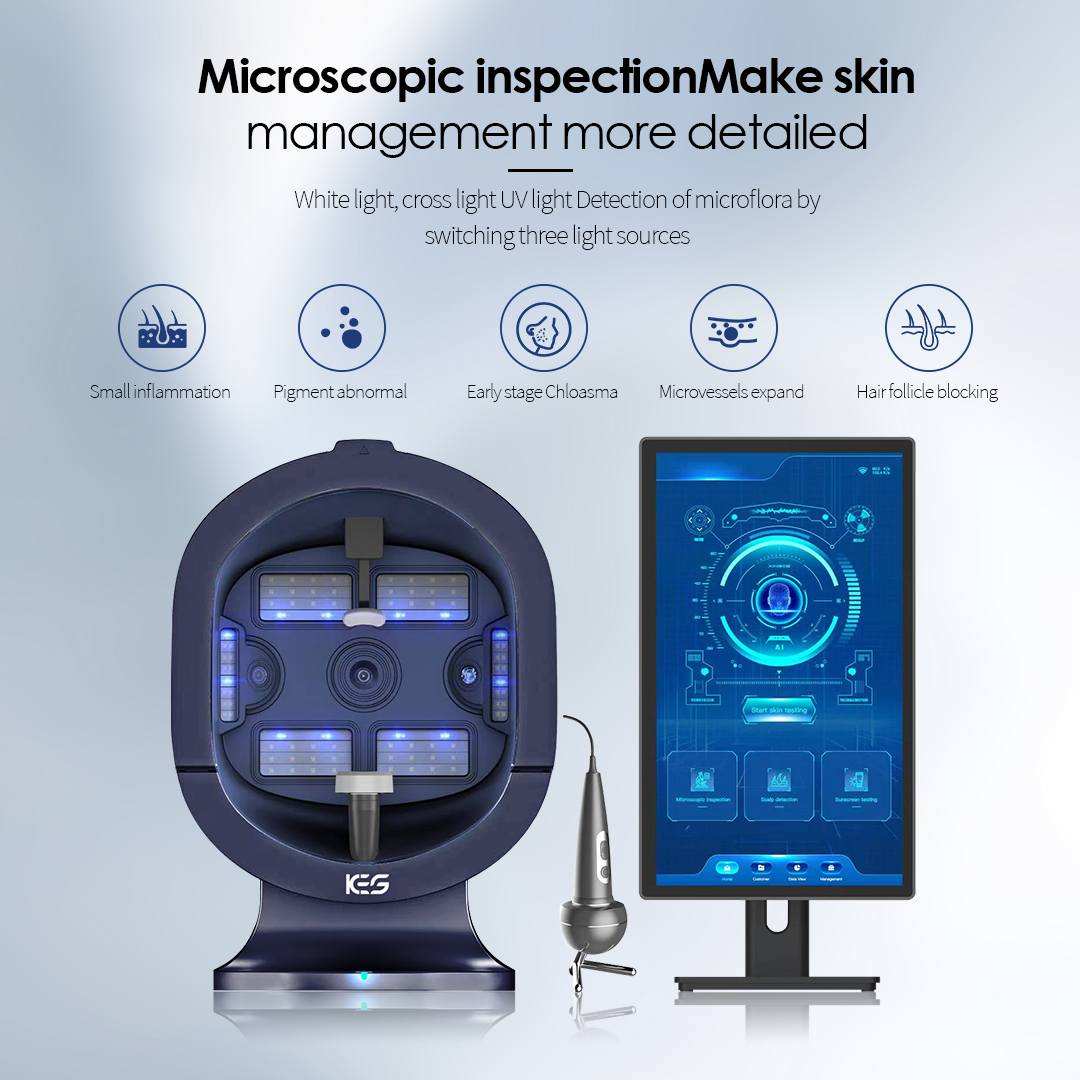 Wikbeauty AI 5D skin analyzer imaging pod