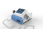 10.4 inch touchscreen interface on Dual Wave Mini showing ED treatment anti cellulite and physiotherapy modes