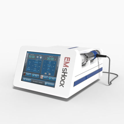 EMSHOCK self vacuum EMS cups for hands free electric muscle stimulation during shockwave therapy treatment