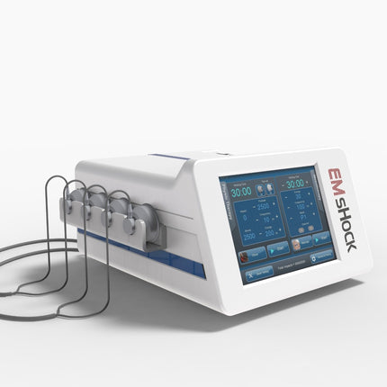 EMSHOCK compact 8kg physiotherapy machine 46x53x38cm lightweight design for professional clinic and rehabilitation use