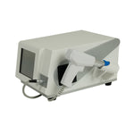 8 inch touchscreen interface on ESWT KP B shockwave machine showing ED therapy mode C and P modes and preload settings