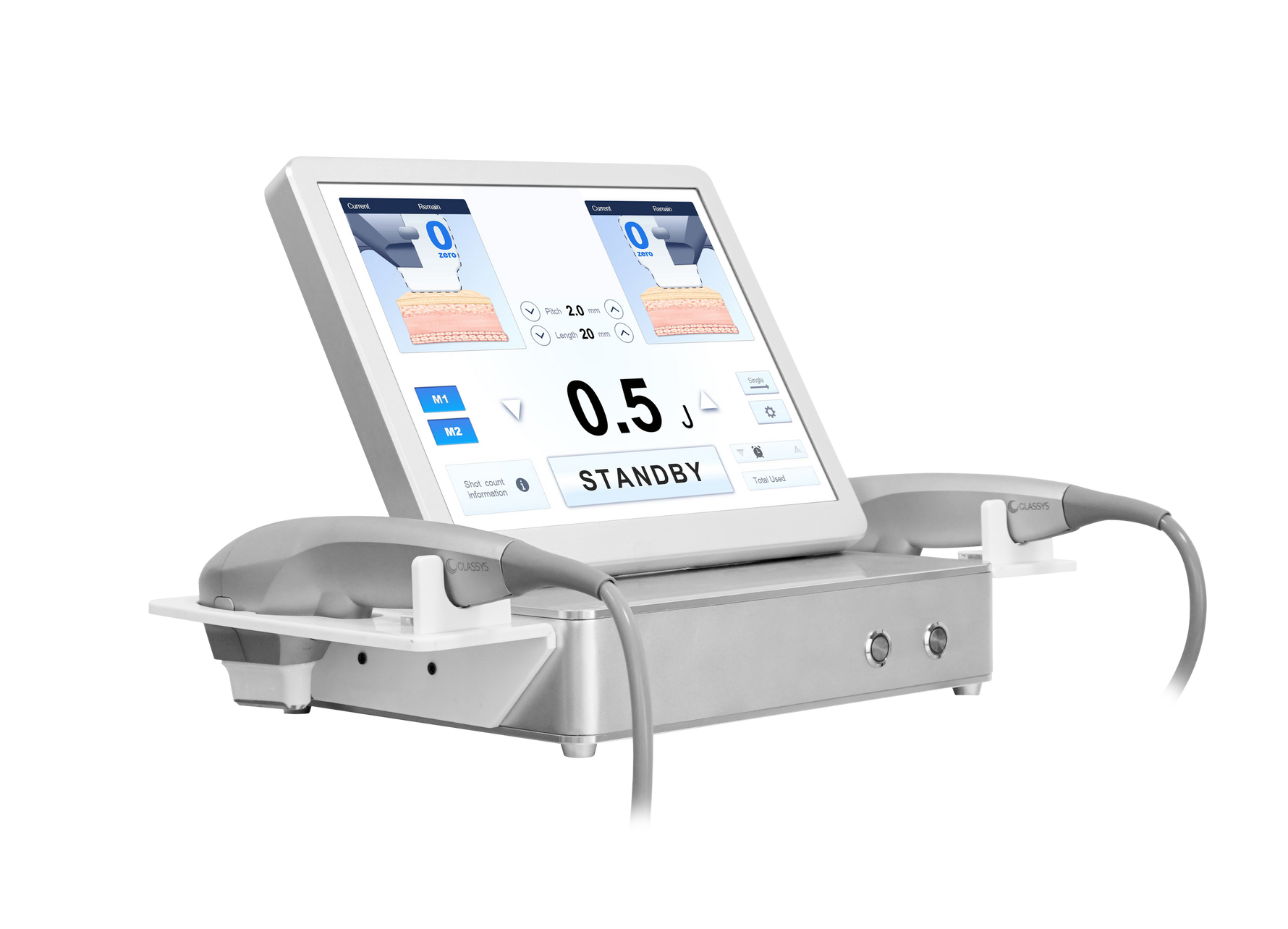 Complete face and body handle set for portable 7D HIFU machine