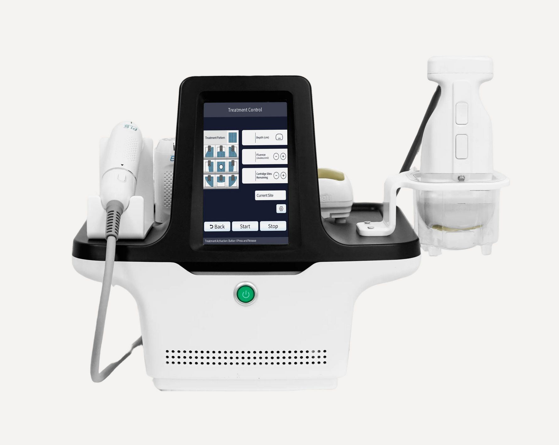 Front view of the 2-in-1 Hot Plastic and Fine Carving HIFU machine