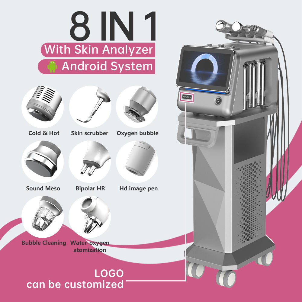 Hydra Dermabrasion Facial Machine Multi Function Handle Set