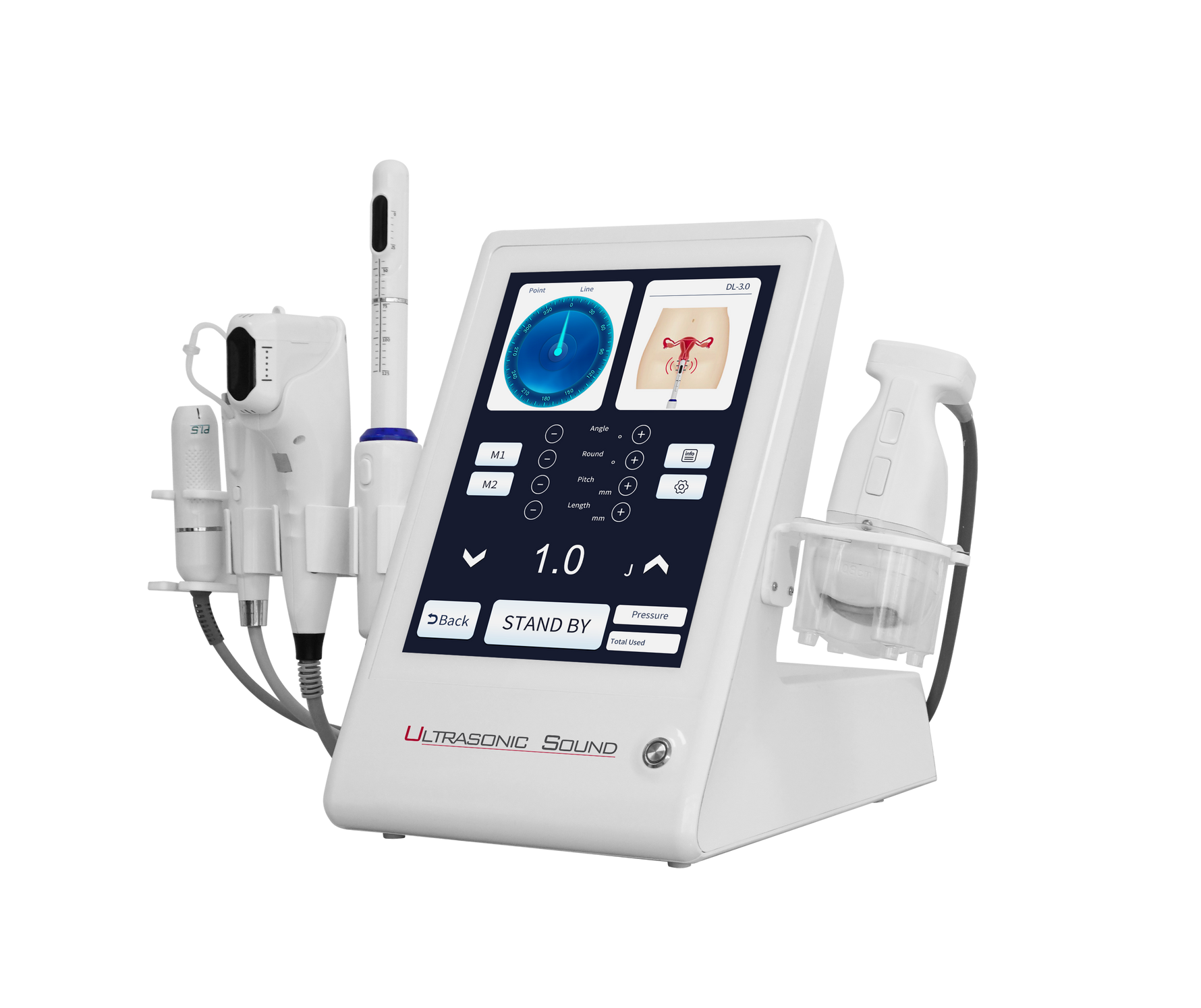 Liposonic handle for body contouring treatments