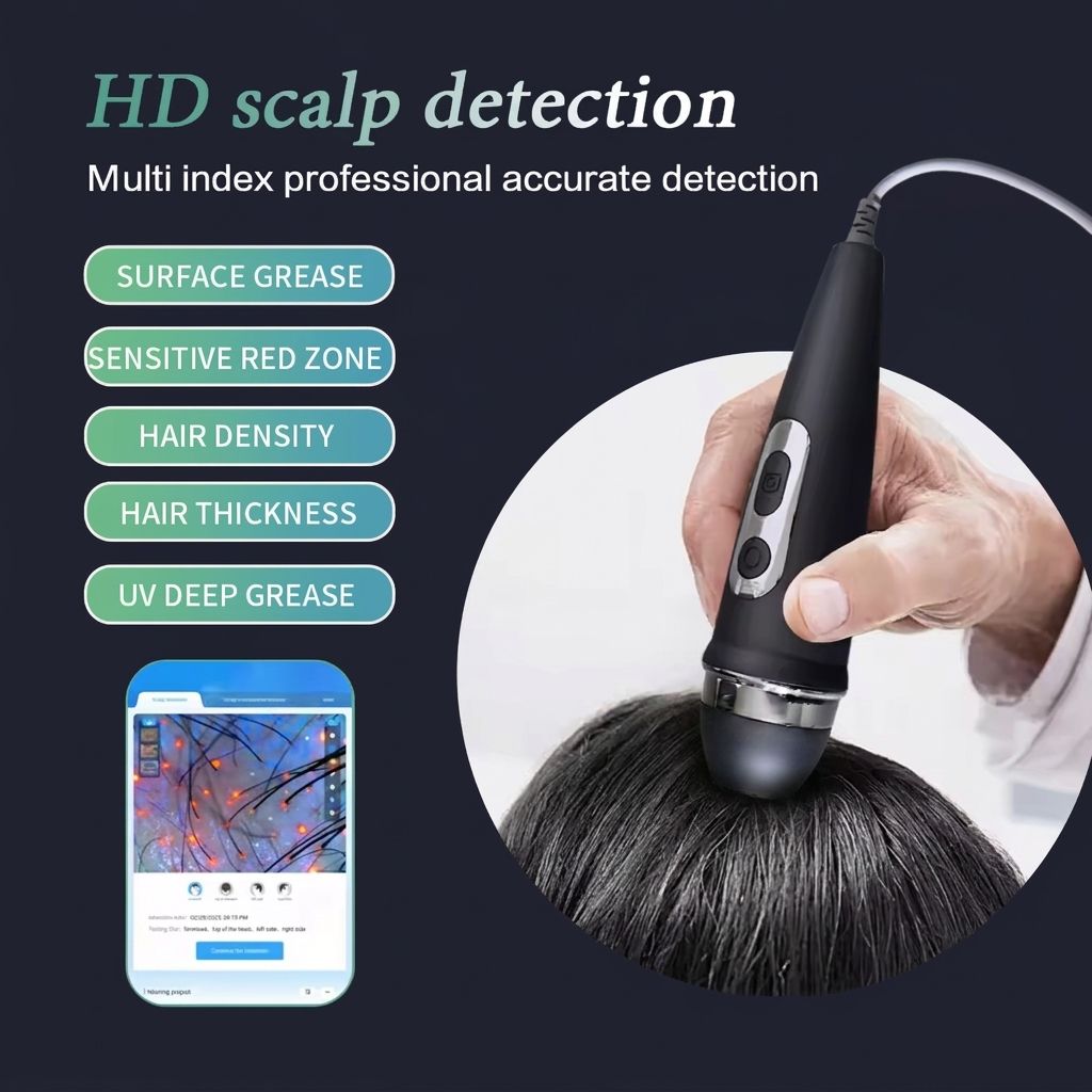 Facial moisture mapping scan