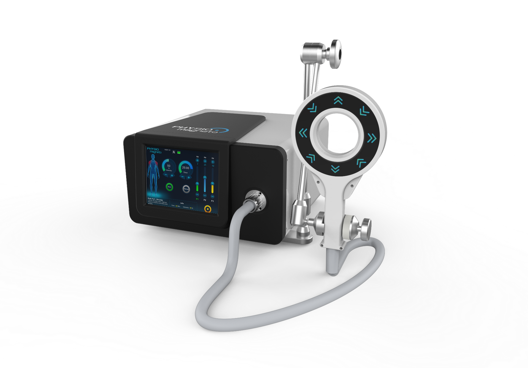 Physio Magneto PM-ST 4 Tesla PEMF therapy with 18cm deep tissue penetration for musculoskeletal rehabilitation