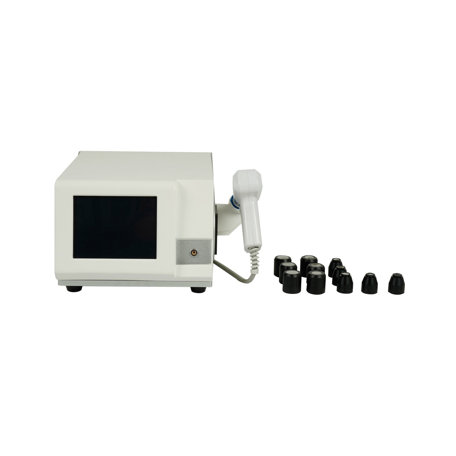 ESWT KP B professional air pressure pneumatic shockwave therapy machine front view for ED cellulite and pain relief